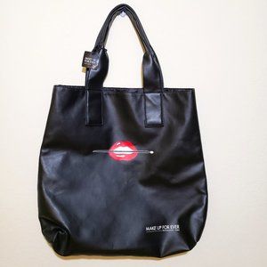 Makeup Forever large black tote bag